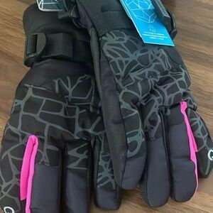 BRAND NEW girl youth winterproof touch snow winter ski gloves size 4 - 6x